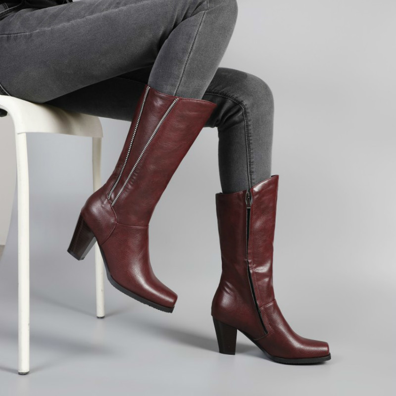 2020 and Winter Street Foot Toe Thick Heel Double Fly Slope with Hot Female Boots, Large Size 34-48 6f0l, Black
2020 and Winter Street Foot Toe Thick Heel Double Fly Slope with Hot Female Boots, Large Size 34-48 6f0l, Black
