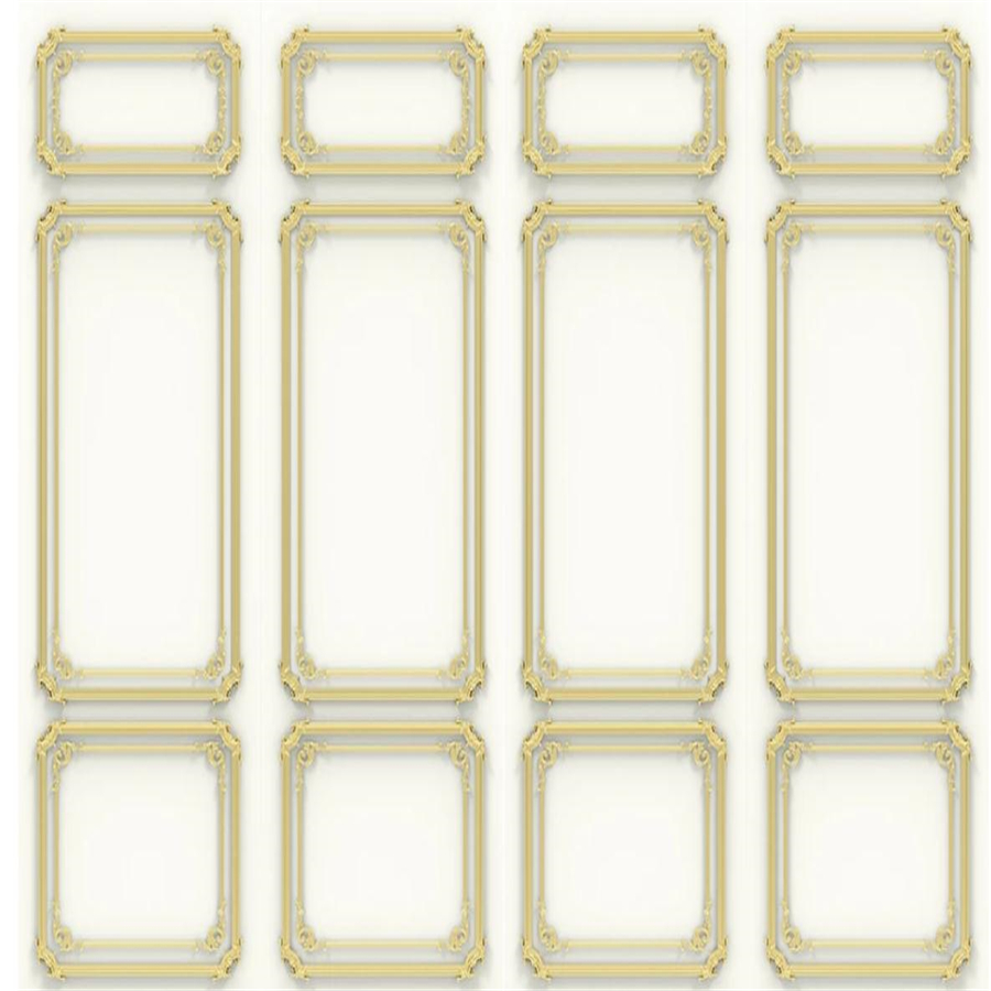 modern wallpaper for living room minimalist 3D three-dimensional wallboard golden wallpapers TV background wall