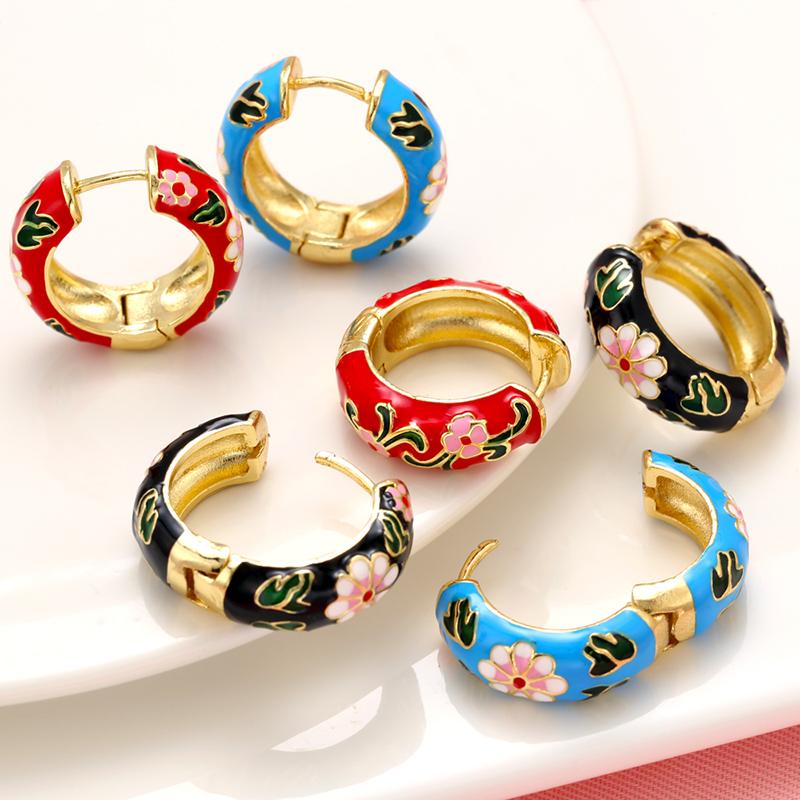 ZHUKOU One pair 2020 NEW vintage Boho small hoop earrings Brass gold color Enamel hoop earrings for party Jewelry model:VE278
ZHUKOU One pair 2020 NEW vintage Boho small hoop earrings Brass gold color Enamel hoop earrings for party Jewelry model:VE278