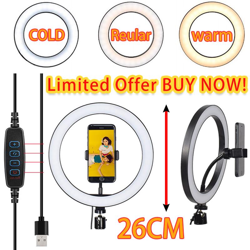 26cm/7.8 inch Led Ring Fill Light Lampa USB With Tripod Studio Youtube Dimmable Ringlight With Stand have Phone Holder
26cm/7.8 inch Led Ring Fill Light Lampa USB With Tripod Studio Youtube Dimmable Ringlight With Stand have Phone Holder
