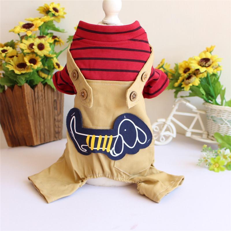 Lovely Cute Striped Pet Dog Clothes Leisure Dog Rompers Clothes for Small Polyester Soft Simple Pet Supplies 910A1, As photo shows
Lovely Cute Striped Pet Dog Clothes Leisure Dog Rompers Clothes for Small Polyester Soft Simple Pet Supplies 910A1, As photo shows