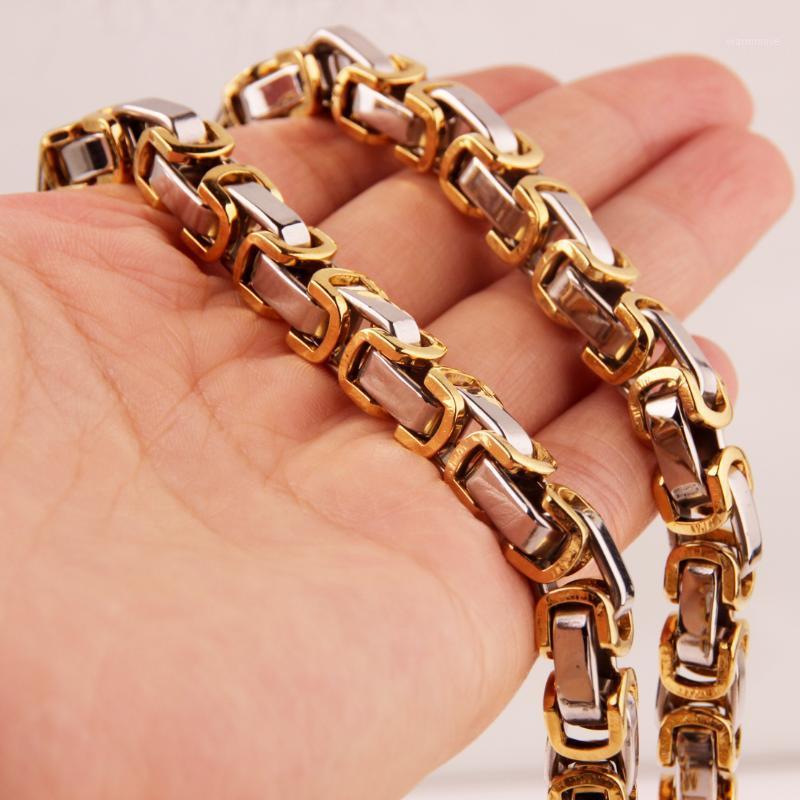 5/6/8mm Customized Size Fashion Silver Gold Color Byzantine Box Chain Gift Stainless Steel Necklace Womens Mens Jewelry 7-40"1
5/6/8mm Customized Size Fashion Silver Gold Color Byzantine Box Chain Gift Stainless Steel Necklace Womens Mens Jewelry 7-40"1