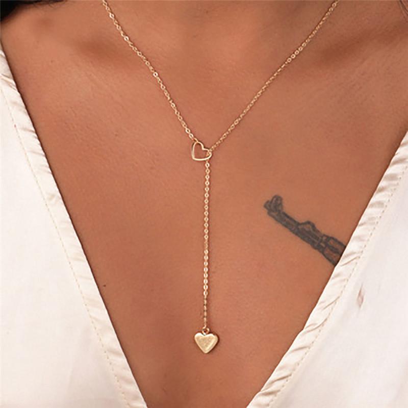 Charming Female Heart Pendant Necklace Women's Party Gold Clavicle Chain Necklace Romantic Valentine's Day Gift
Charming Female Heart Pendant Necklace Women's Party Gold Clavicle Chain Necklace Romantic Valentine's Day Gift