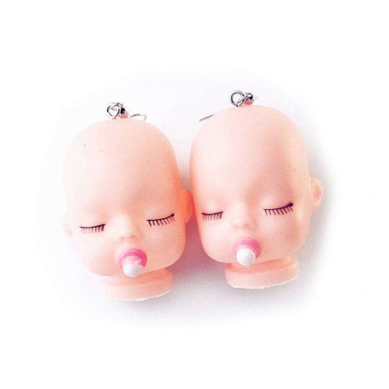 Handmade Funny Broken Evil Sleepy Doll Pendant Dangle Earrings Baby Dolls Head Toy Drop Earrings Women Fashion Jewelry
Handmade Funny Broken Evil Sleepy Doll Pendant Dangle Earrings Baby Dolls Head Toy Drop Earrings Women Fashion Jewelry