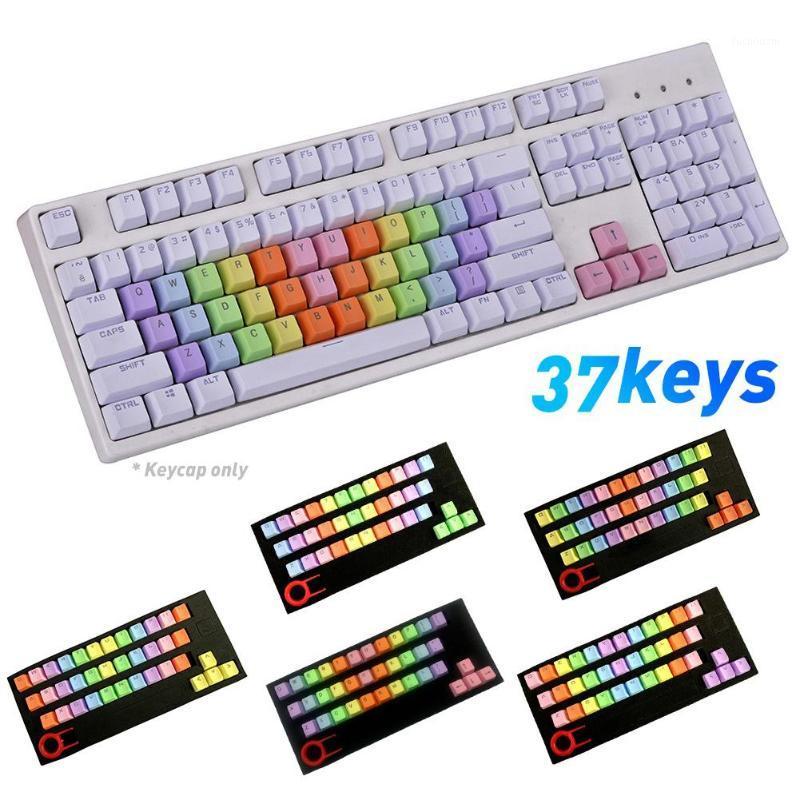 Durable 37 Keys PBT Backlight Colorful Mechanical Keyboard Keycaps Cover Replacement Mice Keyboards Backlight Keycaps1
Durable 37 Keys PBT Backlight Colorful Mechanical Keyboard Keycaps Cover Replacement Mice Keyboards Backlight Keycaps1