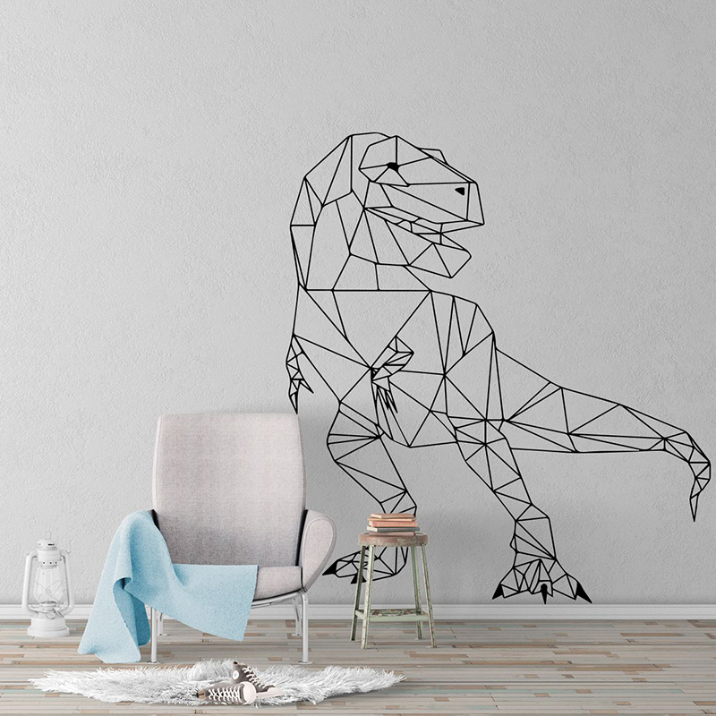 Large Geometric Dinosaur T-Rex Wall Sticker Boy Room Kids Room Jurassic Park Zoo Animal Dinosaur Wall Decal Bedroom Vinyl Decor 201201
Large Geometric Dinosaur T-Rex Wall Sticker Boy Room Kids Room Jurassic Park Zoo Animal Dinosaur Wall Decal Bedroom Vinyl Decor 201201