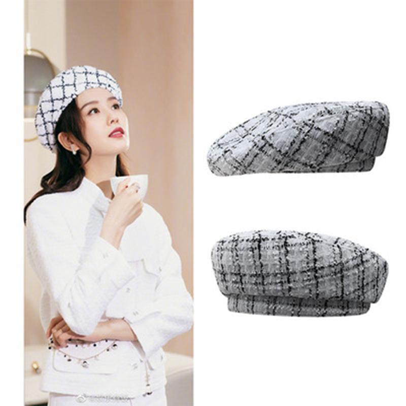 New Winter Casual Female Hats Vintage Elegant Women Plaid Beret Fashion Octagonal Cap BLM295, White
New Winter Casual Female Hats Vintage Elegant Women Plaid Beret Fashion Octagonal Cap BLM295, White