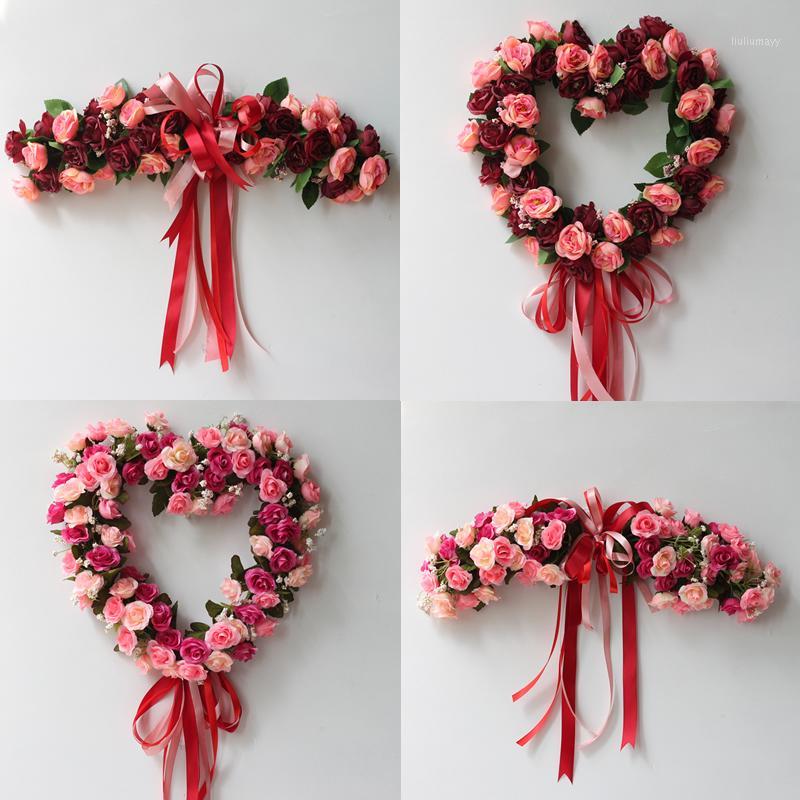 Fake Silk Rose Flower Artificial Flowers Hanging Garland Wedding Wreath Heart Shaped Festival Supplies Party Home Decoration1, (d 550x80mm
Fake Silk Rose Flower Artificial Flowers Hanging Garland Wedding Wreath Heart Shaped Festival Supplies Party Home Decoration1, (d 550x80mm