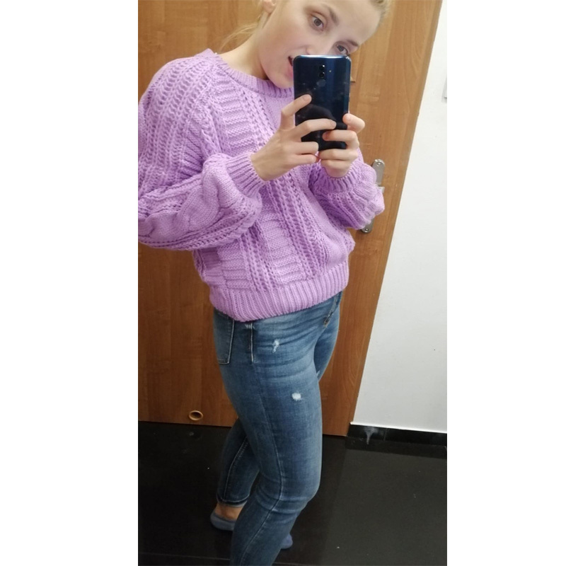spring Knitted Sweater Women Pull Sweater Pullover And Jumpers Candy Color Harajuku Short Sweater Twist Pull Jumpers 201224
