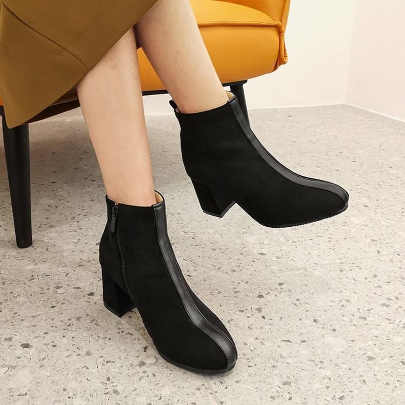New Winter Shoes Ankle Boots Women Brand Female Boots Square Heels Zipper Simple Casual Shoes Bordered Autumn Green New Arrival, Black
New Winter Shoes Ankle Boots Women Brand Female Boots Square Heels Zipper Simple Casual Shoes Bordered Autumn Green New Arrival, Black