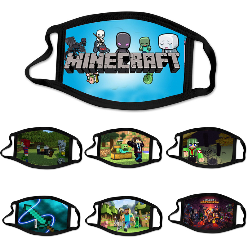 Minecraft game custom face mask masque cartoon kid adult cotton reusable washable masks
Minecraft game custom face mask masque cartoon kid adult cotton reusable washable masks