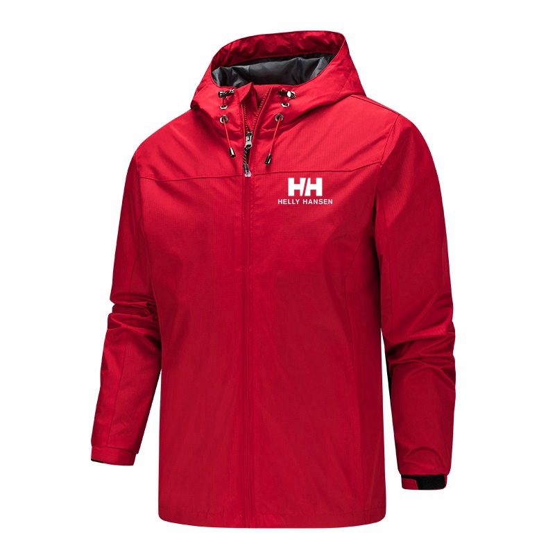 New Outdoor Fashion H printing Jacket Hiking Mountain Trekking Men Waterproof Autumn Windbreaker Hoody Coat