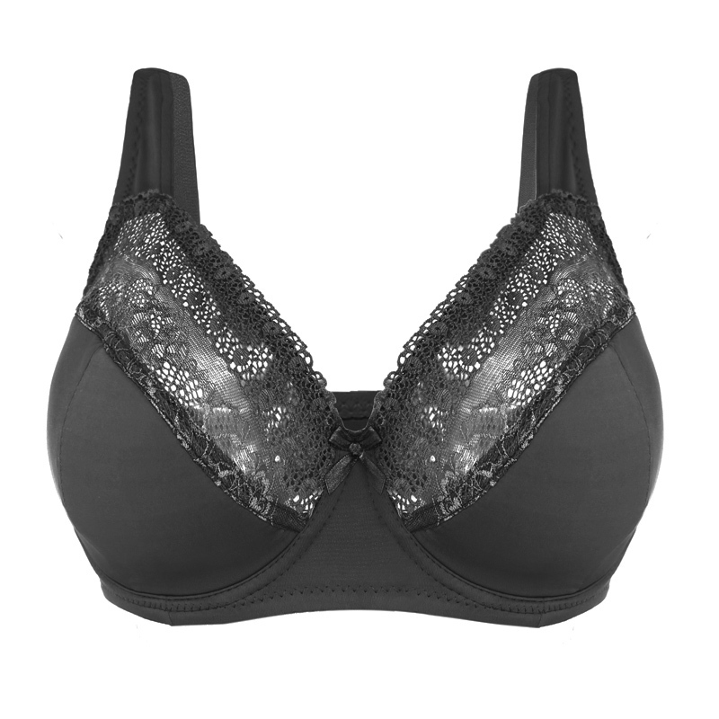 Women's Beauty Lace Thin Padded Full Figure Underwire Bras For Women Plus Size Bra Top 40 42 44 46 48 50 52 DD DDD E F FF G Cup 201202