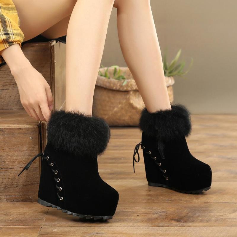 2020 new winter women's boots thick bottom wedge heel waterproof platform round head side zipper plus velvet short boots, Brown
2020 new winter women's boots thick bottom wedge heel waterproof platform round head side zipper plus velvet short boots, Brown