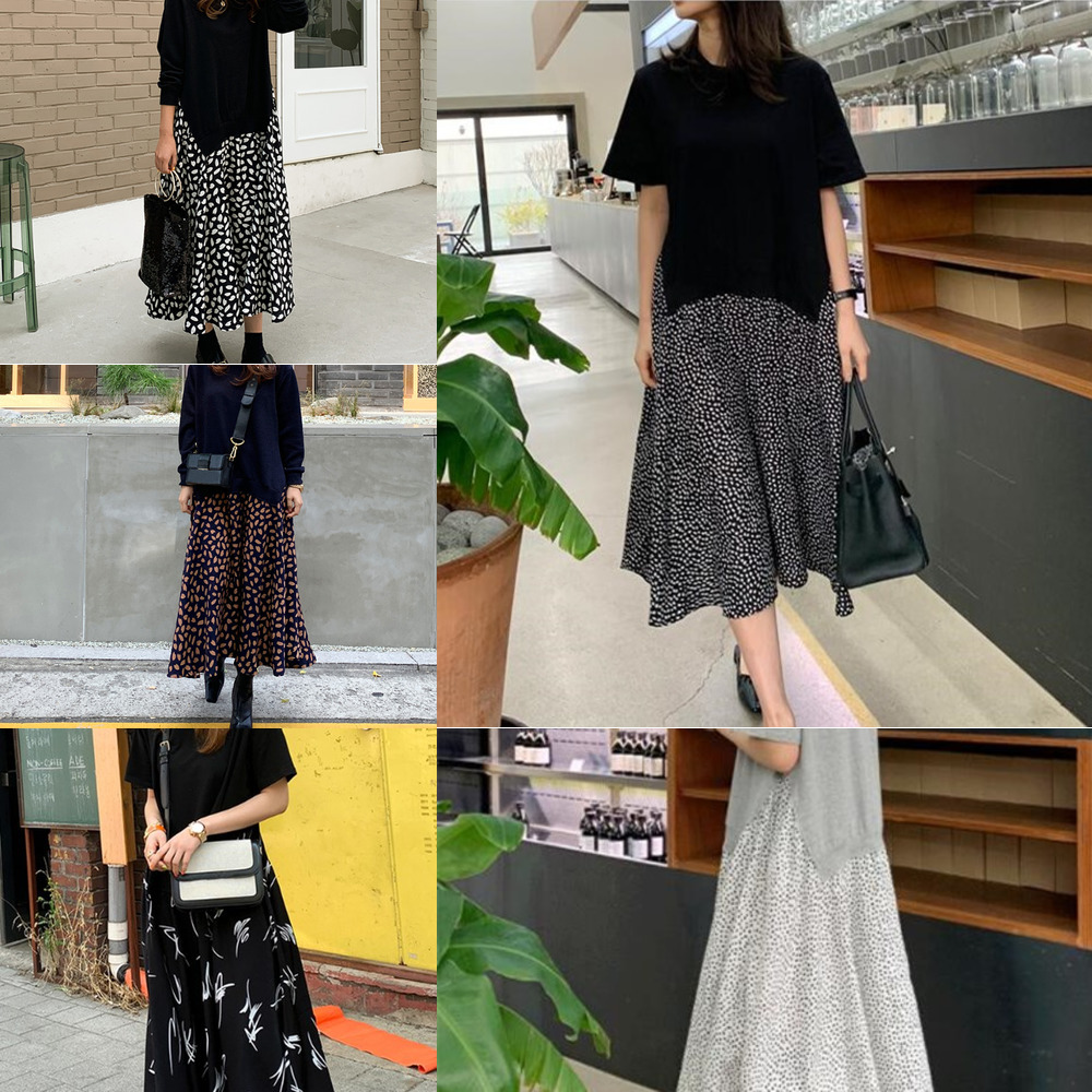 2020 Autumn Women Plus Size XL-5XL Ladies Long Sleeve T-Shirt Dress Patchwork Print Robe Fake Two Piece Dress D08108R J1215, Black;gray
2020 Autumn Women Plus Size XL-5XL Ladies Long Sleeve T-Shirt Dress Patchwork Print Robe Fake Two Piece Dress D08108R J1215, Black;gray