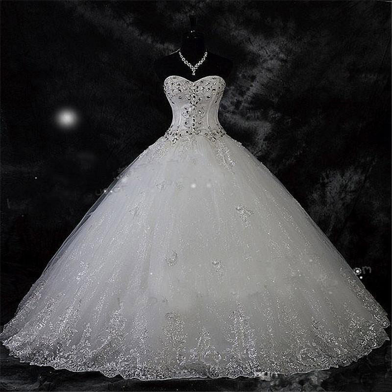 Sparkling Beading Crystal Wedding Dresses Lace Rhinestone Plus Size Robe De Mariage Ball Gown Bridal Dress Vestido De Novia, Silver
Sparkling Beading Crystal Wedding Dresses Lace Rhinestone Plus Size Robe De Mariage Ball Gown Bridal Dress Vestido De Novia, Silver