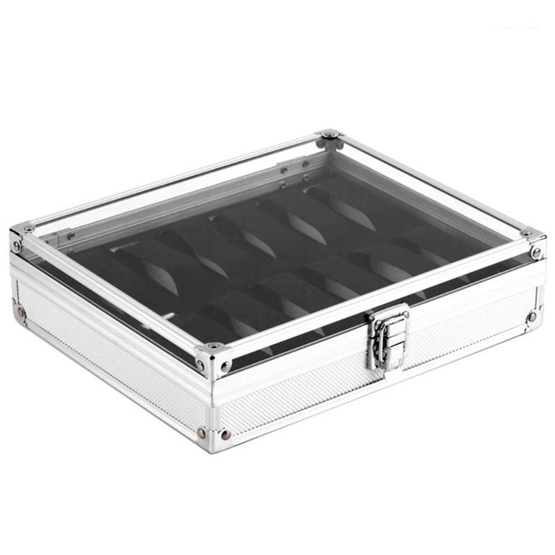 Watch Boxes & Cases Useful Aluminium Watches Box 12 Grid Slots Jewelry Display Storage Square Case Suede Inside Rectangle Holder1
Watch Boxes & Cases Useful Aluminium Watches Box 12 Grid Slots Jewelry Display Storage Square Case Suede Inside Rectangle Holder1