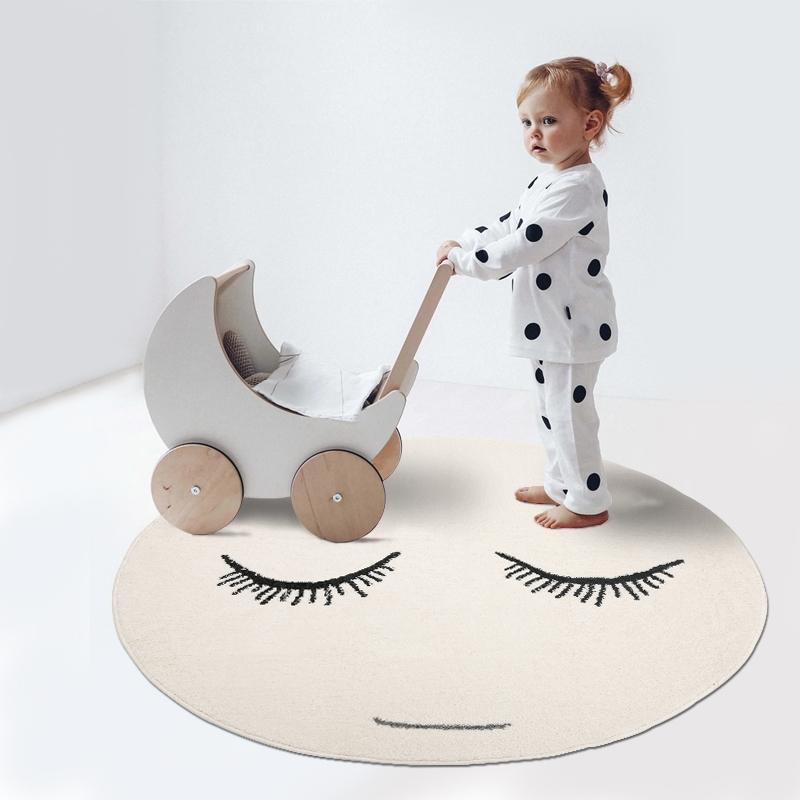 Round shaped sleep face cozy area rug for children room, big size Nordic style home decoration baby playing floor mat, 04as picture
Round shaped sleep face cozy area rug for children room, big size Nordic style home decoration baby playing floor mat, 04as picture