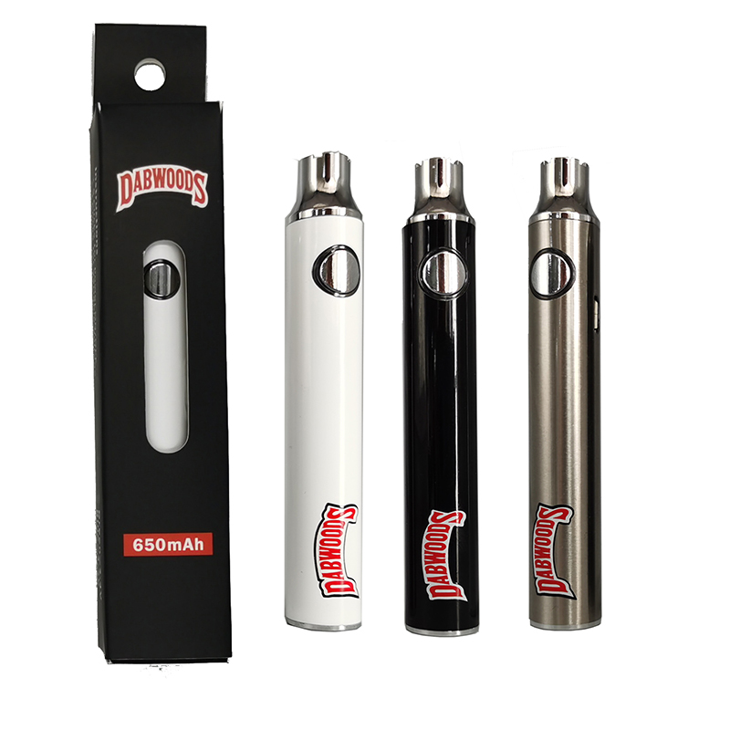 Dabwoods Vape Battery Preheating 510 Thread Batteries Disposable Vapes Pen Vaporizer Pens 650mAh Variable Voltage E Cigarettes Starter Kits USB Charger
Dabwoods Vape Battery Preheating 510 Thread Batteries Disposable Vapes Pen Vaporizer Pens 650mAh Variable Voltage E Cigarettes Starter Kits USB Charger