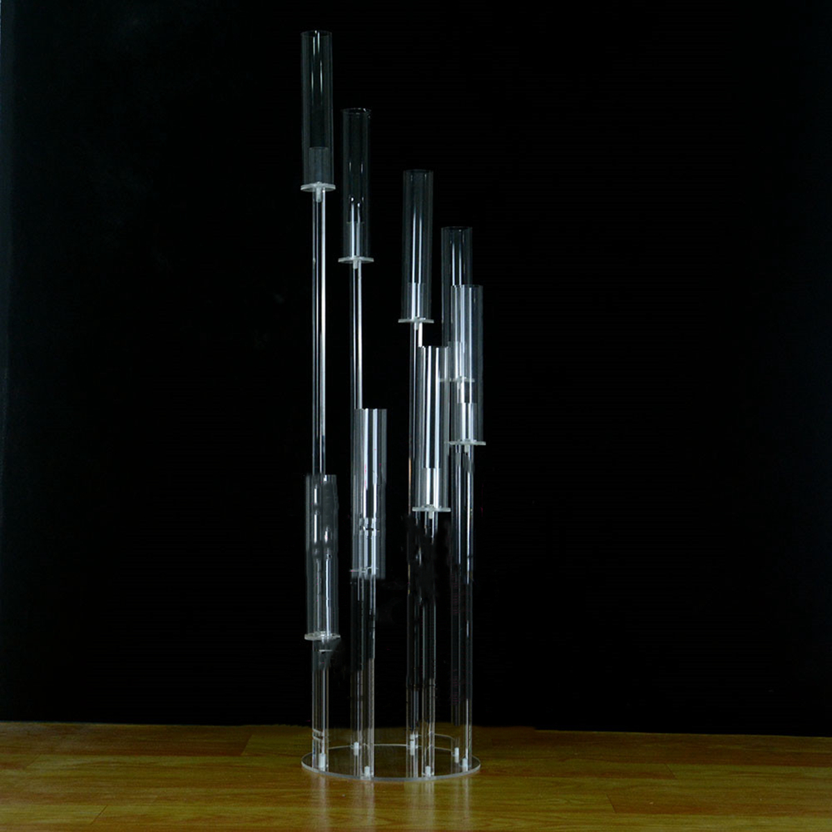 No including candleCandle Holders Acrylic Decor Candelabra 8 Heads Wedding Candlesticks crystal Candelabrum For Center Table sunyu0431 XJ260305