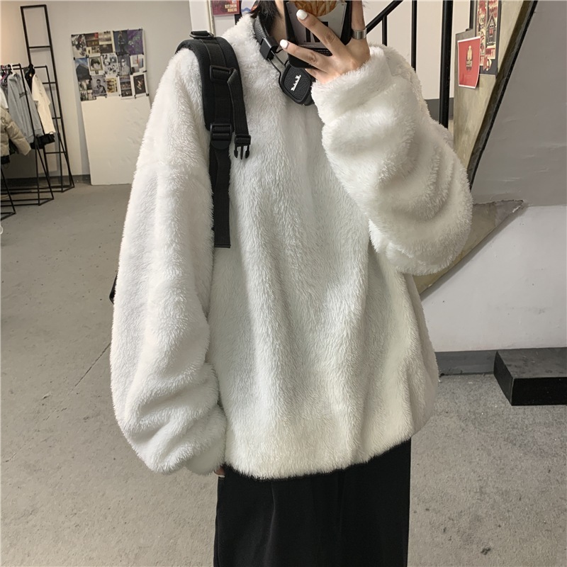 2021 Brush with Hooded a Hoodie Thick Coat in Fancy Male Fashion Couple Around Neck Lambswool Loose All-matching Top Sweater Tkcb, Red
2021 Brush with Hooded a Hoodie Thick Coat in Fancy Male Fashion Couple Around Neck Lambswool Loose All-matching Top Sweater Tkcb, Red