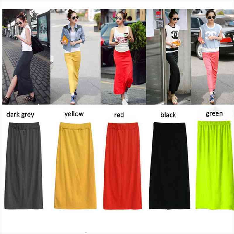 Women High Waist Slim Hip Long Pencil Skirts Solid Cotton Blend Maxi Skirt Thin Full Length Stretchy Sexy For Summer, Black
Women High Waist Slim Hip Long Pencil Skirts Solid Cotton Blend Maxi Skirt Thin Full Length Stretchy Sexy For Summer, Black