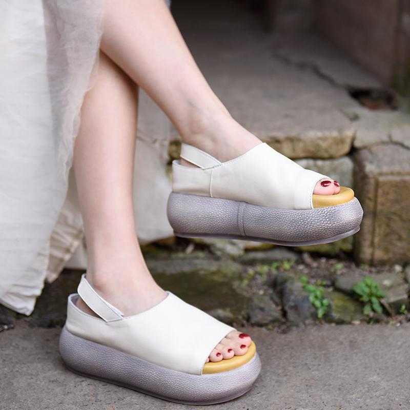 Artmu Original Summer Thick Heels Sandals Genuine Leather Ladies Closed Toe Sandals Shoes Platform Women's Shoes Clearance, Beige
Artmu Original Summer Thick Heels Sandals Genuine Leather Ladies Closed Toe Sandals Shoes Platform Women's Shoes Clearance, Beige