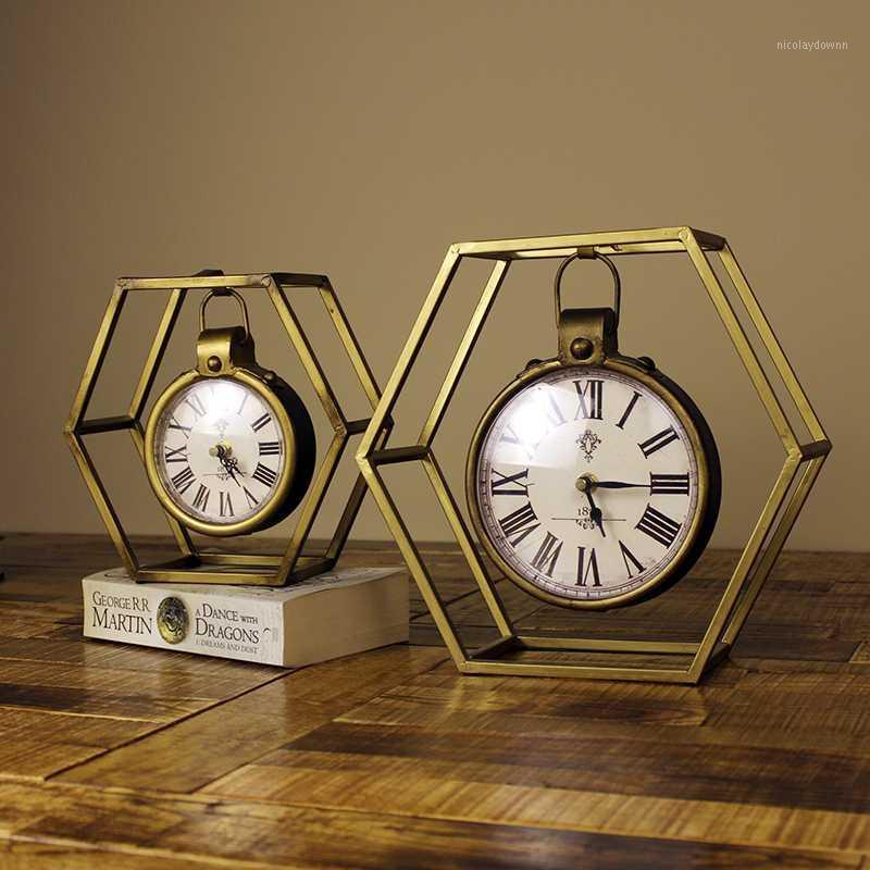 Vintage Clock Creative Desktop Home Decor Living Room Bedroom Decoration Metal Retro Iron Decorative Table Clock Nortic Style1
Vintage Clock Creative Desktop Home Decor Living Room Bedroom Decoration Metal Retro Iron Decorative Table Clock Nortic Style1
