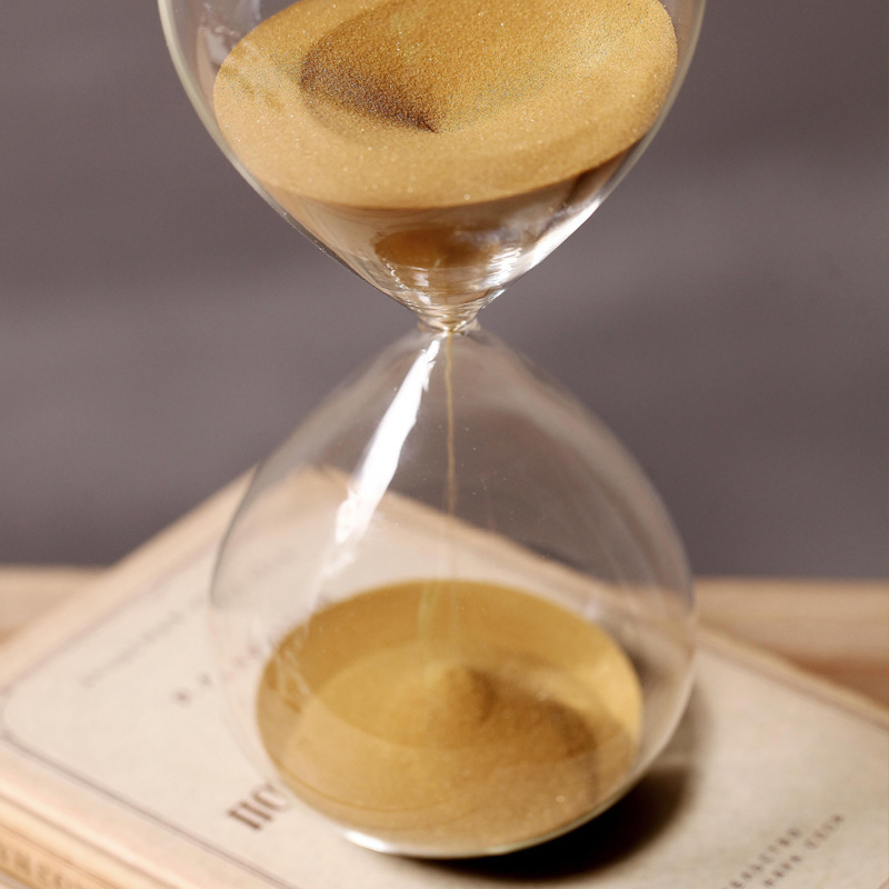 60 Minutes Timing Hourglass Height 24cm Creative Gift Glass Sand Timer Sandglass Golden Sand Home Decoration reloj de arena LJ200827