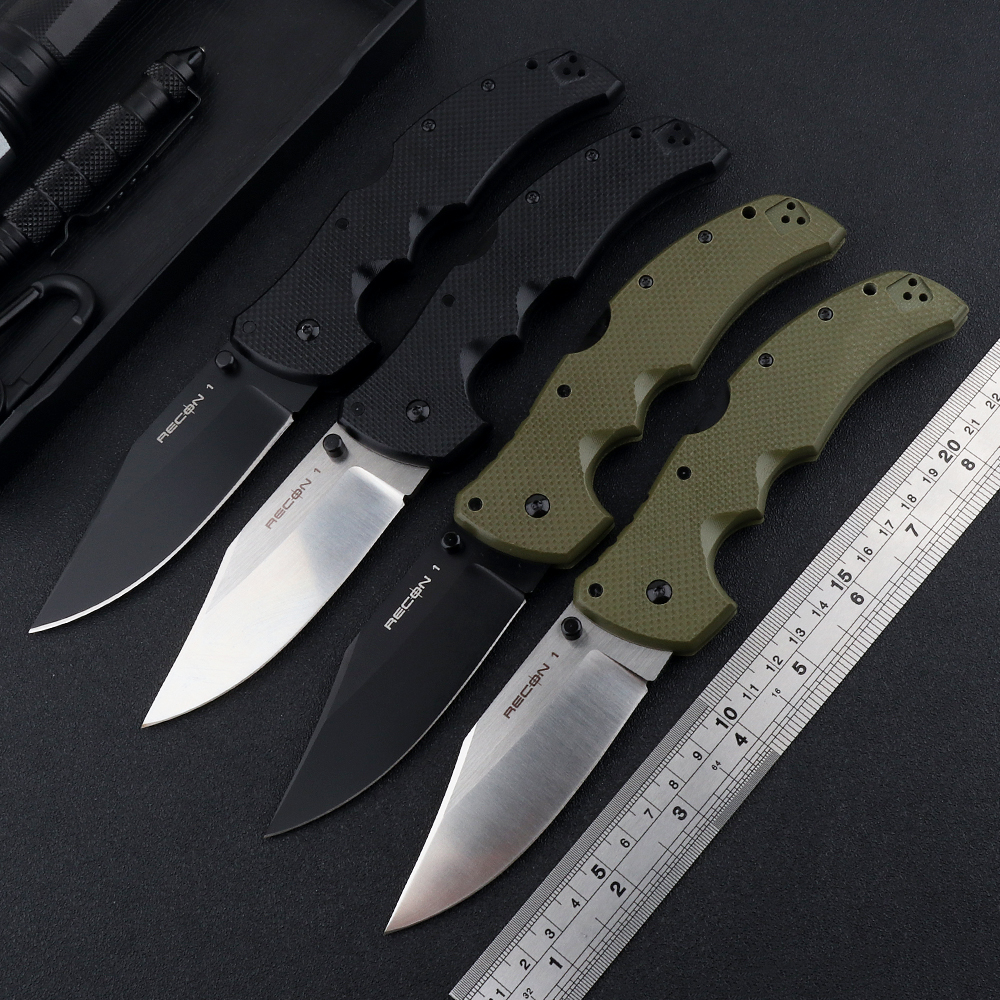 New RECON 1 folding knife CTS XHP blade G10 handle outdoor camping hunting tactics anti-sanitary storage EDC tool knife
New RECON 1 folding knife CTS XHP blade G10 handle outdoor camping hunting tactics anti-sanitary storage EDC tool knife