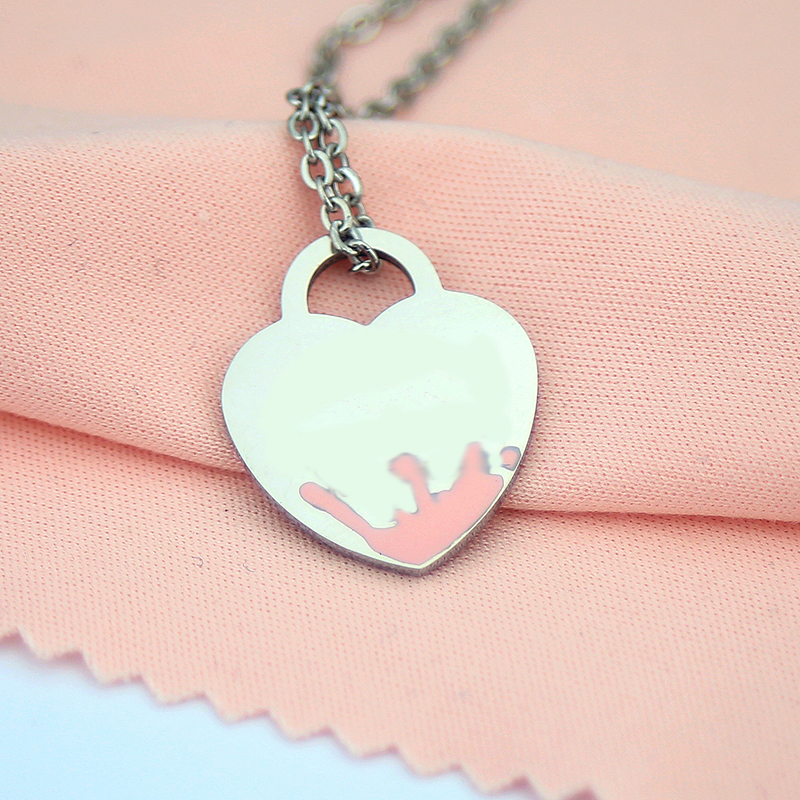 19mm pink heart necklace womens stainless steel couple pendant blue green red jewelry Valentine day gift for girlfriend accessories wholesale
19mm pink heart necklace womens stainless steel couple pendant blue green red jewelry Valentine day gift for girlfriend accessories wholesale