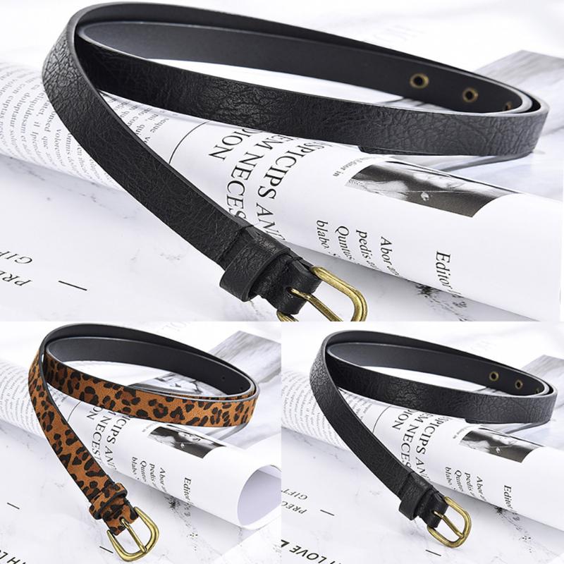 Women Belt Leopard PU Leather Metal Buckle Belt Fashion Simple Waistband Decorative Narrow pasek damski ceinture femme #H, Black
Women Belt Leopard PU Leather Metal Buckle Belt Fashion Simple Waistband Decorative Narrow pasek damski ceinture femme #H, Black