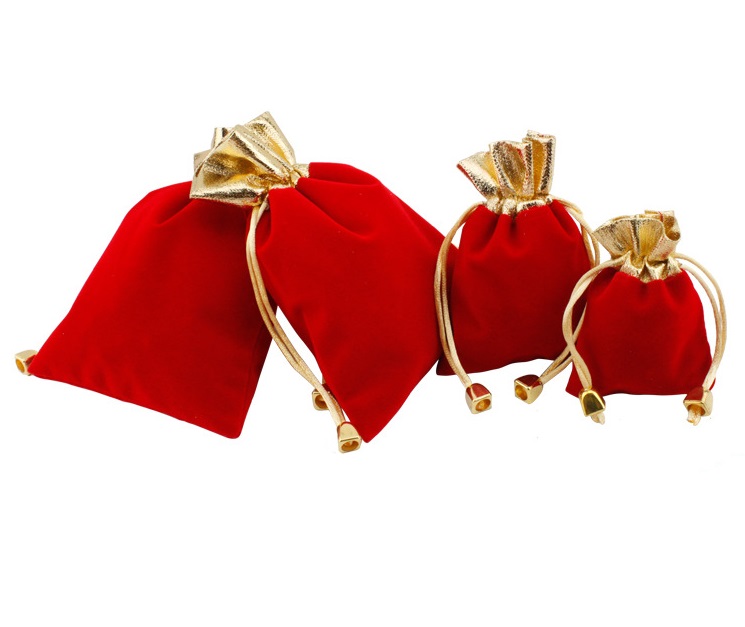 100pcs/lot RED Velvet Beaded Drawstring Pouches Jewelry Packaging Christmas Wedding Gift Bags
100pcs/lot RED Velvet Beaded Drawstring Pouches Jewelry Packaging Christmas Wedding Gift Bags