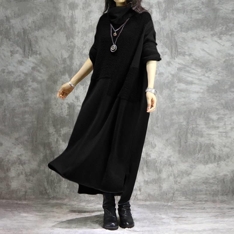 New Long Dress Women Fashion Gothic Turtleneck Oversize Patchwork Autumn Fashion Dress Vestidos Invierno 2020 Mujer Casual, Gray
New Long Dress Women Fashion Gothic Turtleneck Oversize Patchwork Autumn Fashion Dress Vestidos Invierno 2020 Mujer Casual, Gray