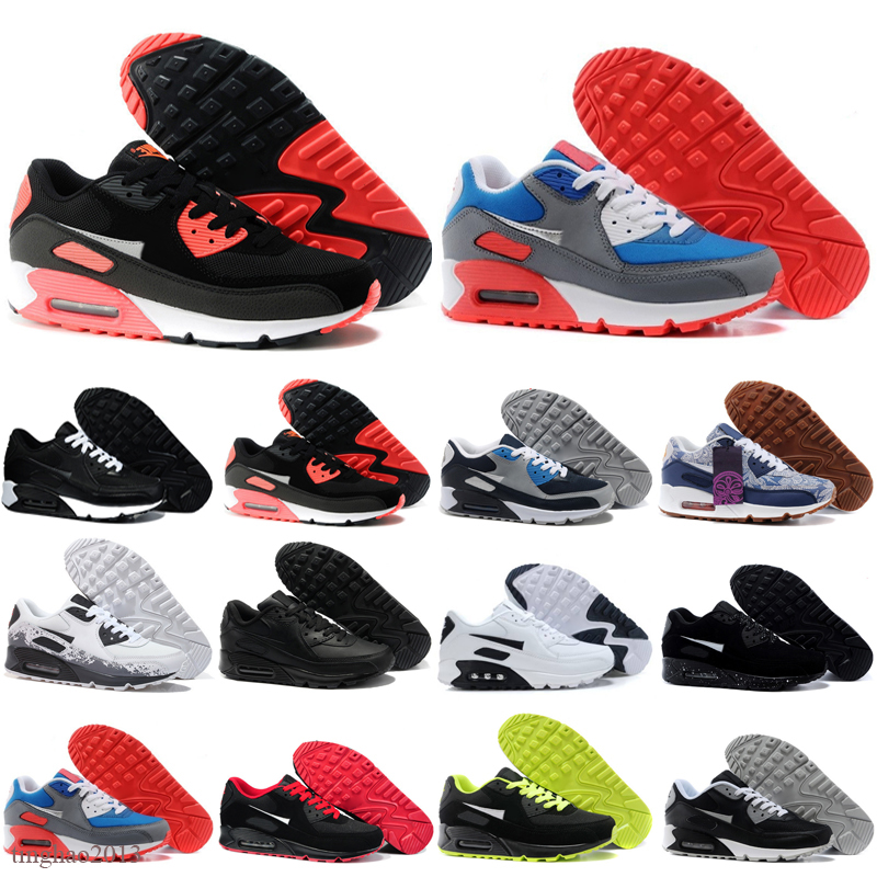 Men Women 90s Running shoes Triple Black White Pink Blue Grey Black Croc Infrared Mens Fashion Trainers Outdoor Sport Sneaker 36-45, Color 11 
Men Women 90s Running shoes Triple Black White Pink Blue Grey Black Croc Infrared Mens Fashion Trainers Outdoor Sport Sneaker 36-45, Color 11