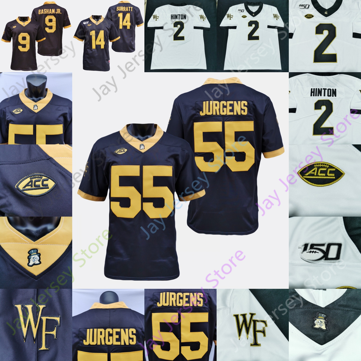Wake Forest Demon Deacons Football Jersey NCAA College Kendall Hinton Jack Freudenthal JaCorey Johns Justin Strnad Jessie Bates III Johnson, White
Wake Forest Demon Deacons Football Jersey NCAA College Kendall Hinton Jack Freudenthal JaCorey Johns Justin Strnad Jessie Bates III Johnson, White