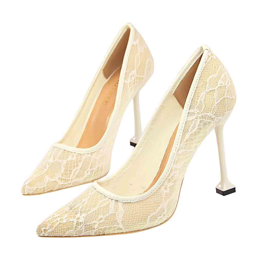 Size 34-40 thin red pumps pointed finger of hollow foot rentals female luxury designer shoes wedding party high heels T3HX, Light green.