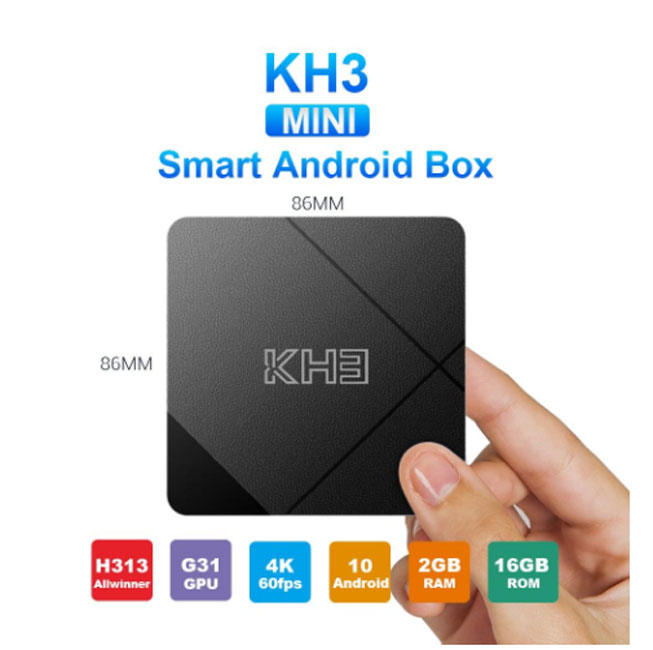 Android 10.0 Mecool KH3 smart TV Box 2GB 16GB Allwinner H313 Quad Core 2.4G WiFi 100M LAN HDR 3D Smart TV Box Media player vs x96q max
Android 10.0 Mecool KH3 smart TV Box 2GB 16GB Allwinner H313 Quad Core 2.4G WiFi 100M LAN HDR 3D Smart TV Box Media player vs x96q max