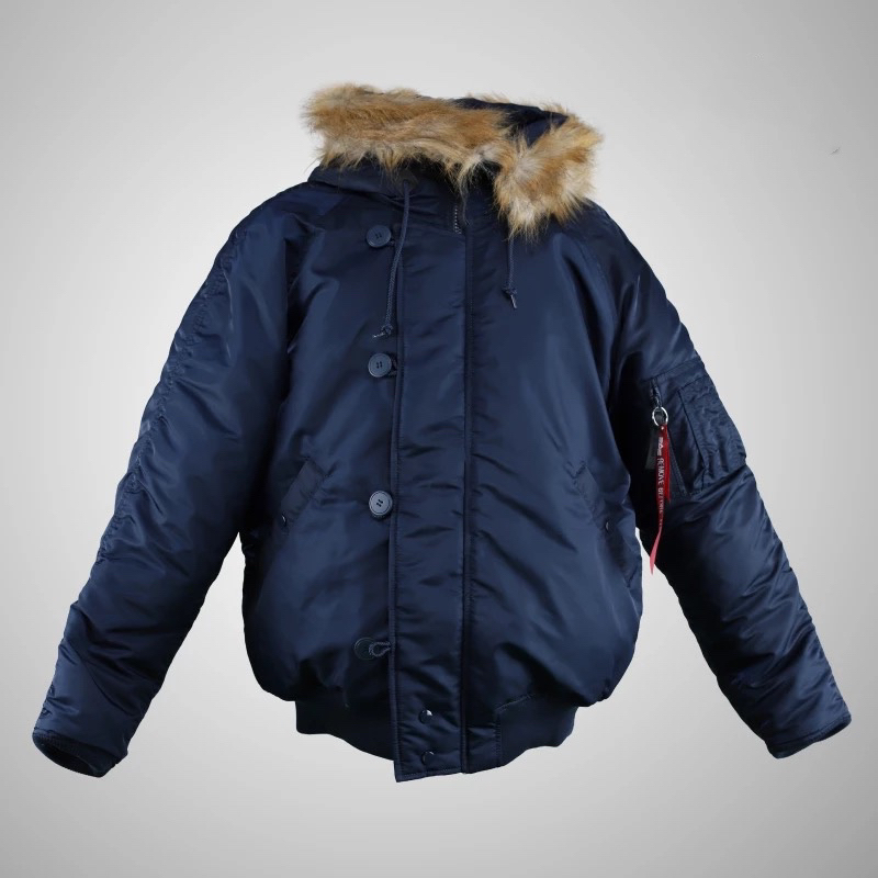 Men's winter short Alaska 4 colors with artificial fur and hood High quality 201127