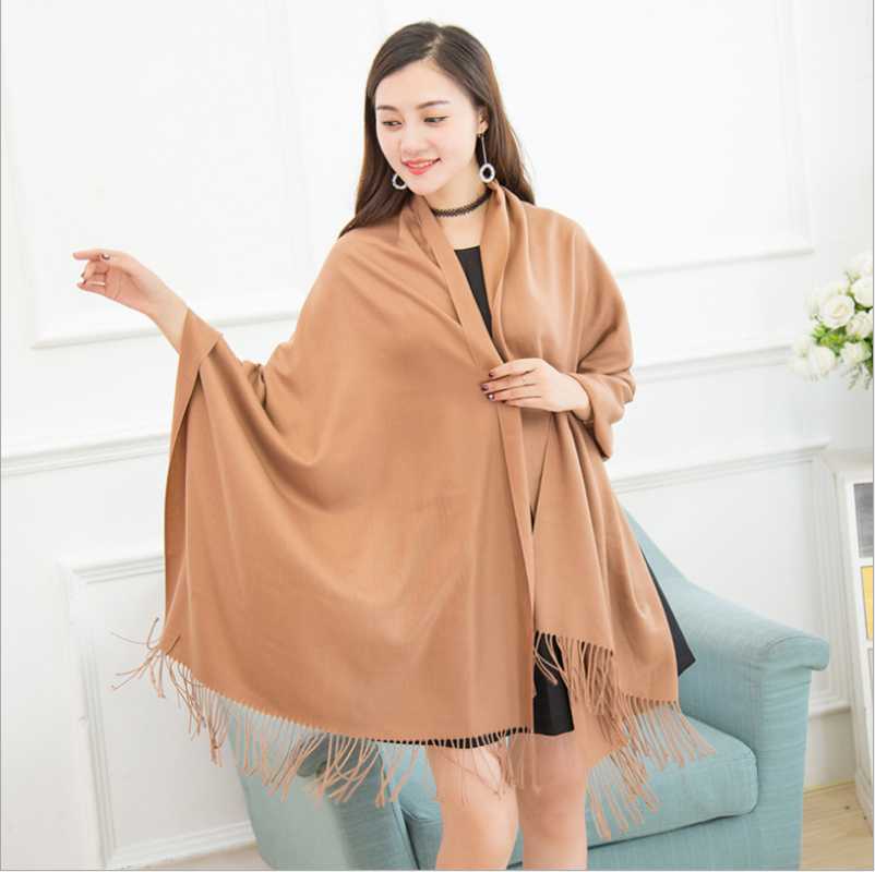 Tassel Big scarf Female spring winter Solid color Wild Keep warm Cashmere Shawl 22 colors Women's scarves
Tassel Big scarf Female spring winter Solid color Wild Keep warm Cashmere Shawl 22 colors Women's scarves