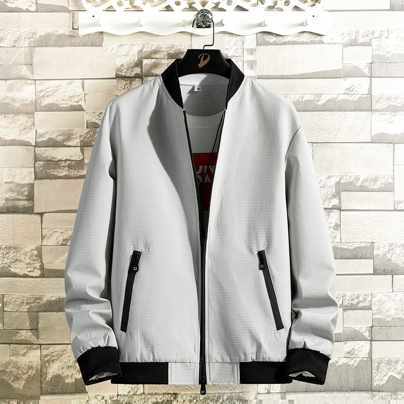 Men's Autumn 2021 Thin-fitting New Winter Long-sleeve Jacket Lapel Young Clothes OA59, Black 
Men's Autumn 2021 Thin-fitting New Winter Long-sleeve Jacket Lapel Young Clothes OA59, Black