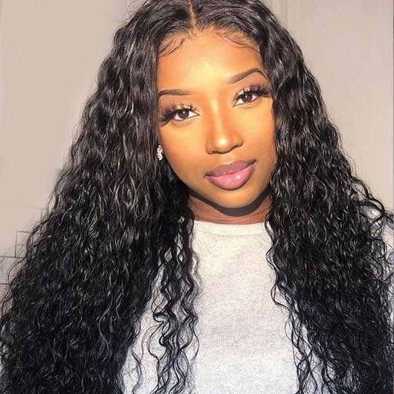 Deep Wave Wig 4X4 Lace Closure Wigs Human Hair 100%Brazilian Remy Hair Natural Color Closure Wigs For Black Women DESPACITO, As pic
Deep Wave Wig 4X4 Lace Closure Wigs Human Hair 100%Brazilian Remy Hair Natural Color Closure Wigs For Black Women DESPACITO, As pic