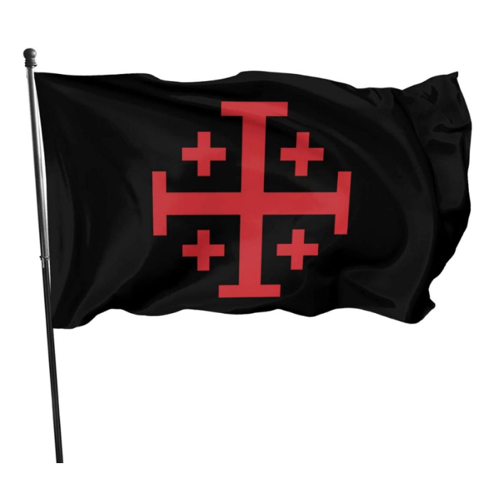Cap Red Jerusalem Crusaders Cross Flags 3x5ft Banners 100D Polyester 150x90cm High Quality Vivid Color With Two Grommets
Cap Red Jerusalem Crusaders Cross Flags 3x5ft Banners 100D Polyester 150x90cm High Quality Vivid Color With Two Grommets