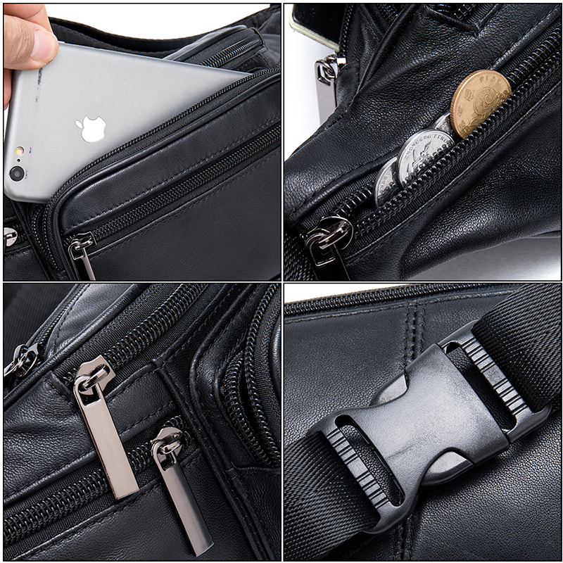 MVA Genuine Leather Belt Bag Women s Waist Bags For Women Fanny Pack Female Waist Pack Belt Waist Bag Woman Phone Bags Bumbag LJ201023