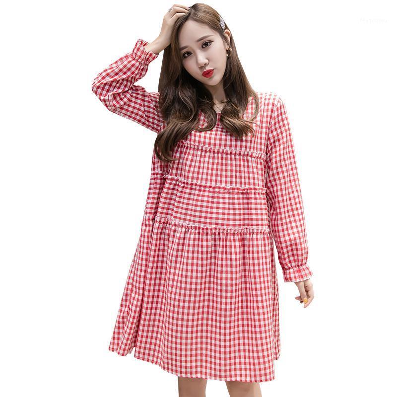 Round Collar Pregnant Women Loose Dress Autumn Long Sleeve Loose Ruffles Patchwork Maternity Dress Pregnancy Cotton Linen1, Black
Round Collar Pregnant Women Loose Dress Autumn Long Sleeve Loose Ruffles Patchwork Maternity Dress Pregnancy Cotton Linen1, Black