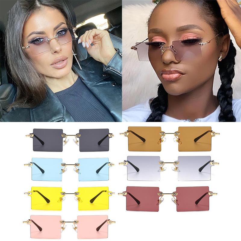 Sunglasses Wholesale Fashion Rimless Women 2021 Brand Vintage Shades Small Square Sun Glasses For Men Trendy Lady Eyewear
Sunglasses Wholesale Fashion Rimless Women 2021 Brand Vintage Shades Small Square Sun Glasses For Men Trendy Lady Eyewear