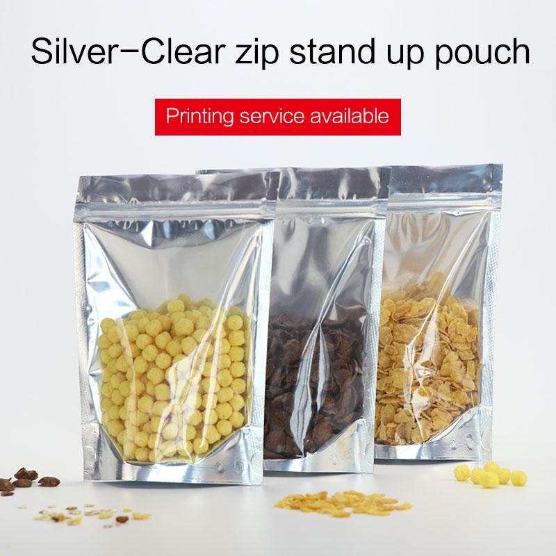 stand up pouch with zipper metallic aluminum bag resealable packaging bags for Candy nuts sancks cookies
stand up pouch with zipper metallic aluminum bag resealable packaging bags for Candy nuts sancks cookies