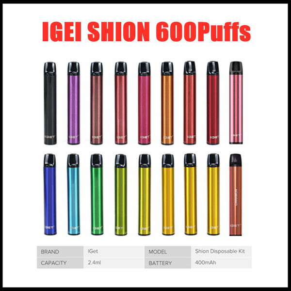 100% Authentic IGET Shion Disposable Pod Device 600Puffs 400mAh 2.4ml Prefilled Portable Empty Vape Stick Pen Bar Max Air Puff Kit
100% Authentic IGET Shion Disposable Pod Device 600Puffs 400mAh 2.4ml Prefilled Portable Empty Vape Stick Pen Bar Max Air Puff Kit