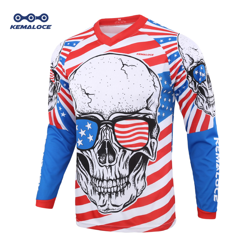 2020 Blue Full Sleeve Downhill Mtb Jersey Enduro Motocross Men USA Mountain Bike Jersey Unisex Skull BMX Downhill Shirt Tops Q1205, Gray;blue
2020 Blue Full Sleeve Downhill Mtb Jersey Enduro Motocross Men USA Mountain Bike Jersey Unisex Skull BMX Downhill Shirt Tops Q1205, Gray;blue