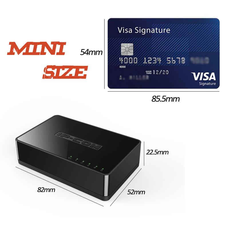 5 Port Mini 10/100Mbps Fast Ethernet Network Switch Hub LAN rj45 lan hub internet splitter Small and Smart Plug and Play
5 Port Mini 10/100Mbps Fast Ethernet Network Switch Hub LAN rj45 lan hub internet splitter Small and Smart Plug and Play
